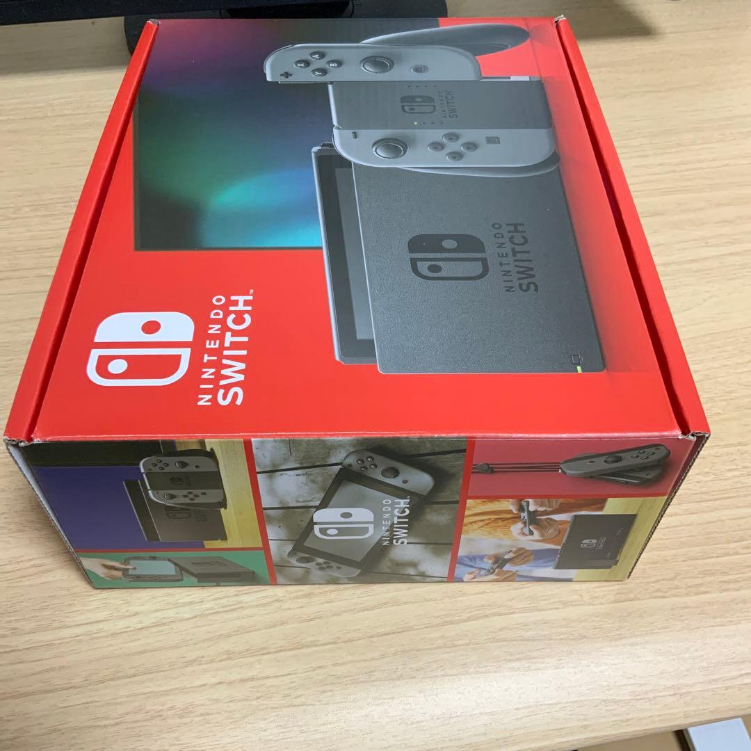 【極美品】Nintendo Switch 本体 グレー バッテリー強化版
