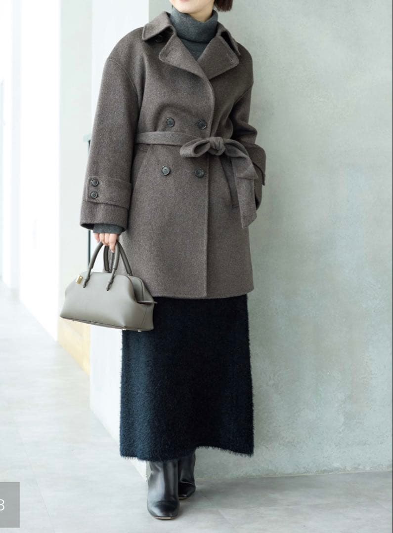 値下げ【Theory luxe】12月購入 シャギースカート 定価39600円