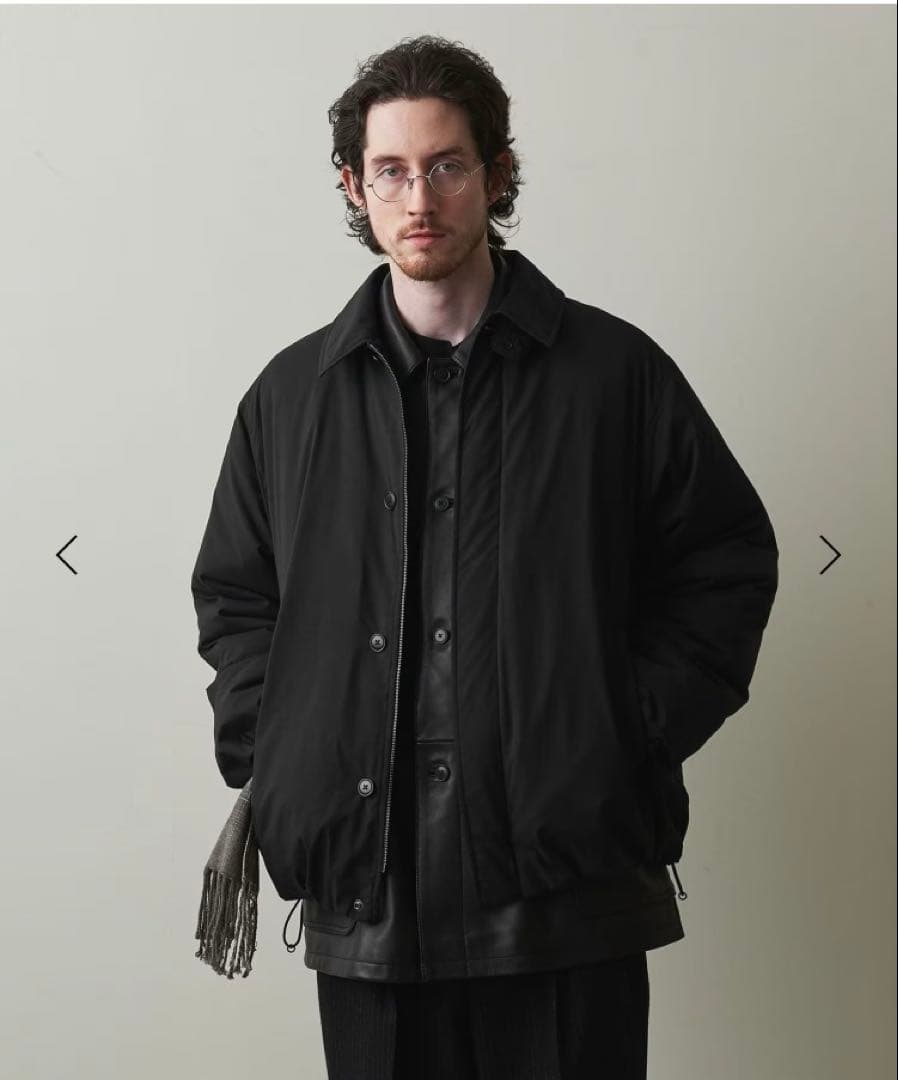 【美品】Steven Alanダルマバルカラージャケット 24AW ブラック L