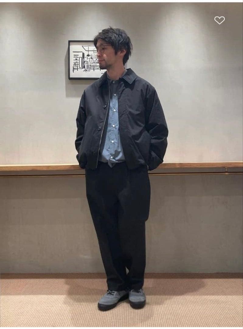 【美品】Steven Alanダルマバルカラージャケット 24AW ブラック L
