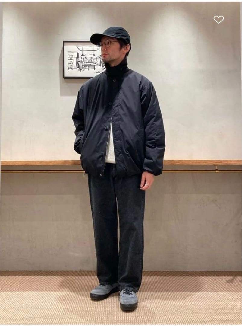 【美品】Steven Alanダルマバルカラージャケット 24AW ブラック L