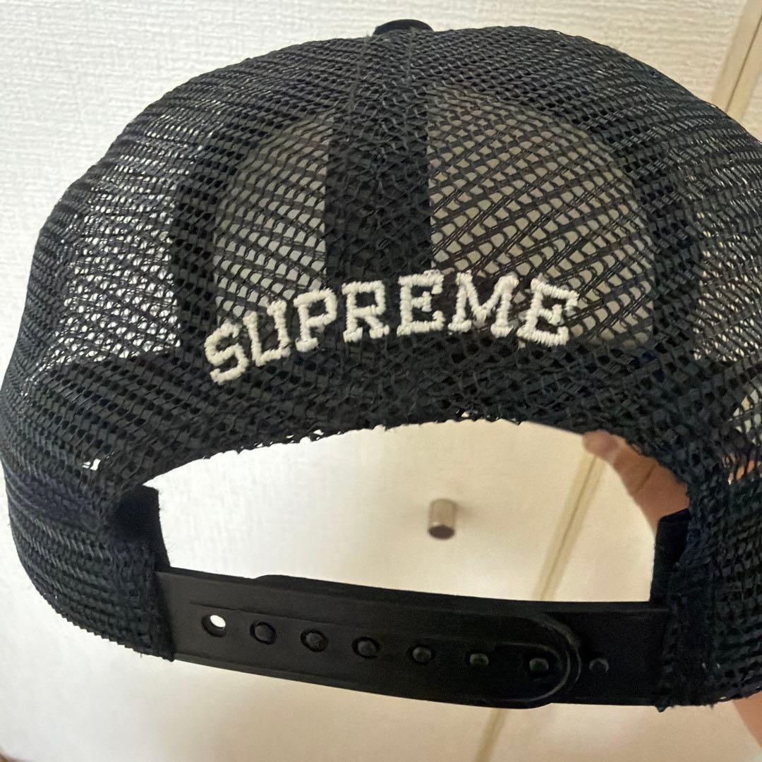 Supreme ブラックメッシュキャップ25FW