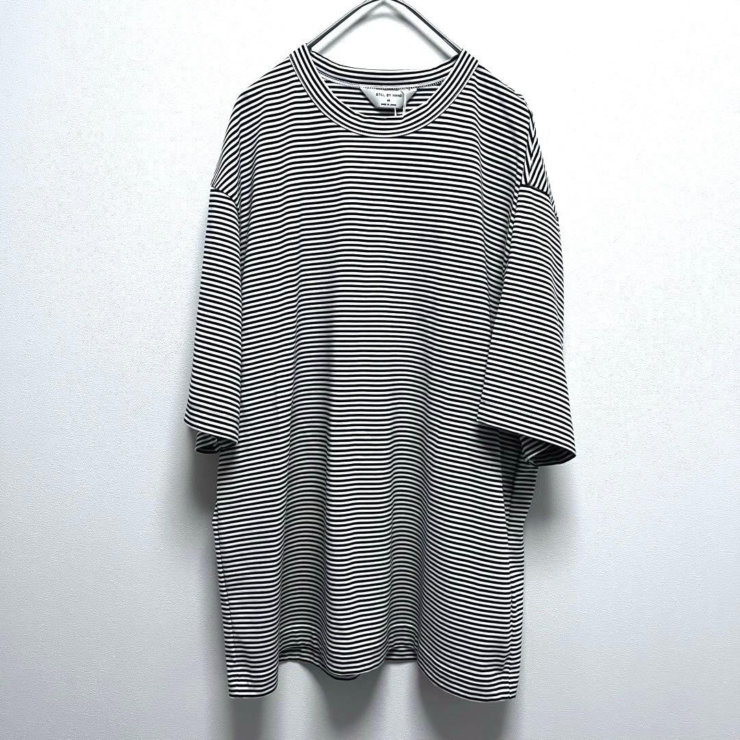 【flag】STILL BY HAND マイクロピッチ ボーダーT 46