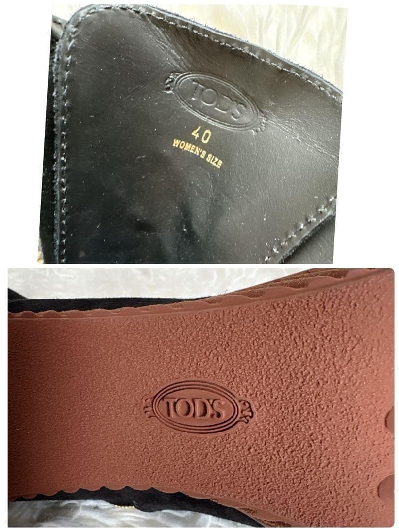新品同様 ★TOD'S トッズ★ スエード レザー レースアップ ミドルブーツ