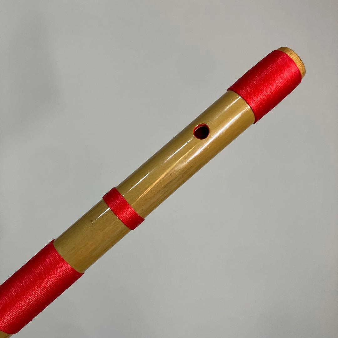 【入門】神楽笛リコーダー式（古典調篠笛、囃子笛）CMRX-103総巻　咥え笛