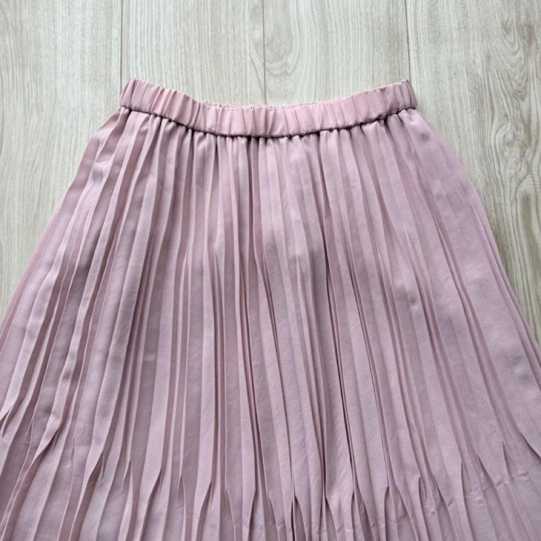【極美品】SOEJU ソージュ プリーツスカート ロング ピンク ウエストゴム