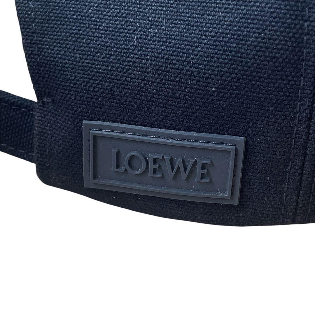 【表参道店】LOEWE ネイビー キャップ ロゴパッチ付き