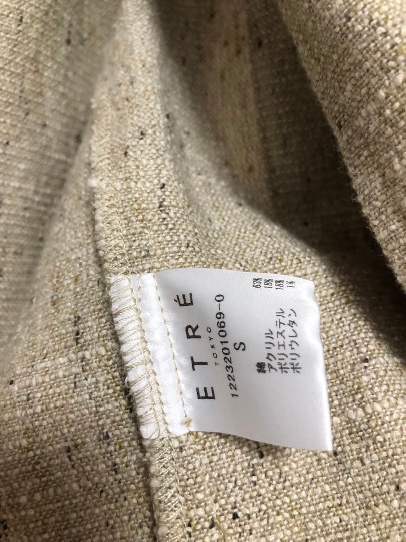 etre tokyo ハーフスリーブツイードジャケット