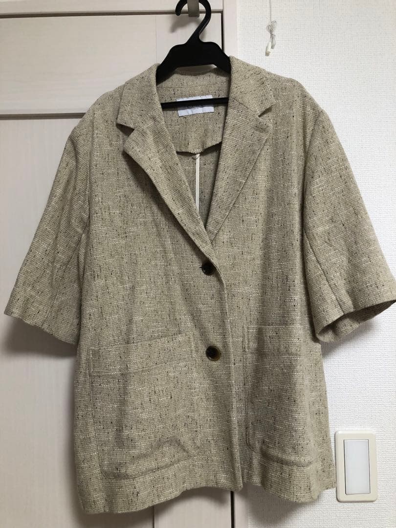 etre tokyo ハーフスリーブツイードジャケット