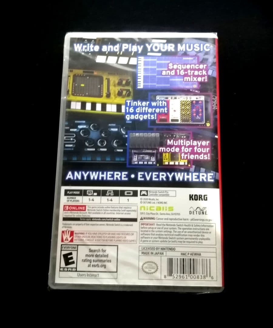 KORG Gadget for Nintendo Switch パッケージ版