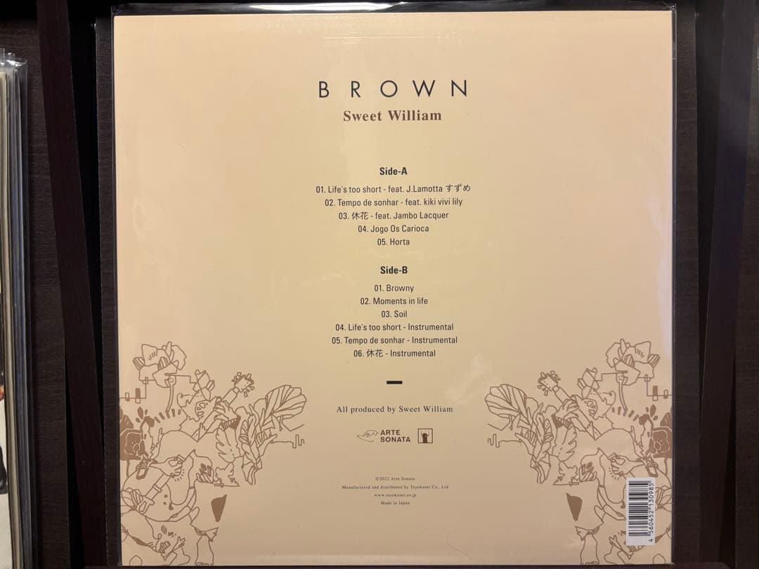 Sweet William◾️BROWN◾️未使用◾️レコード