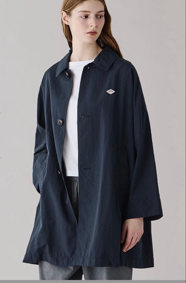 【新品未使用】DANTON｜ナイロンタッサー ドルマンスリーブコート WOMEN