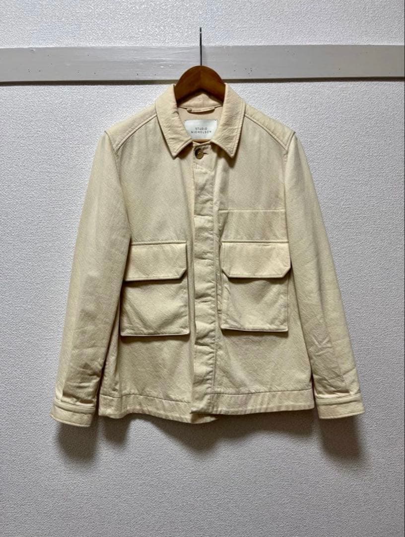 ジャケット・アウター STUDIO NICHOLSON WOOL TWILL BDU JACKET