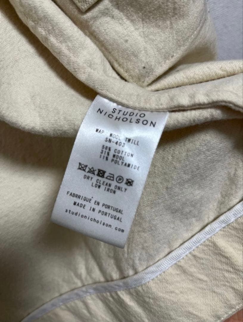 ジャケット・アウター STUDIO NICHOLSON WOOL TWILL BDU JACKET