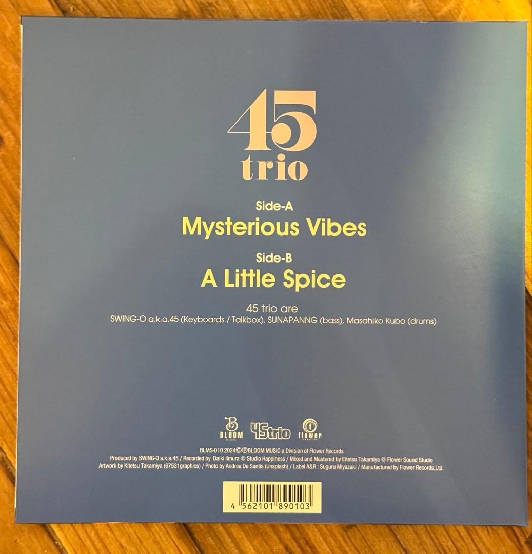邦楽 45trio MYSTERIOUS VIBES / A LITTLE SPICE
