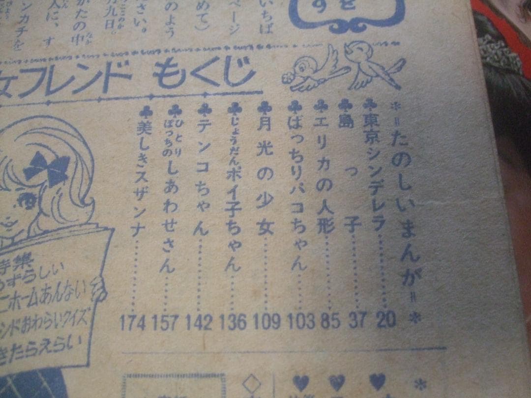 少女フレンド昭和40年4月27日号細川知栄子・細野みち子・北島洋子