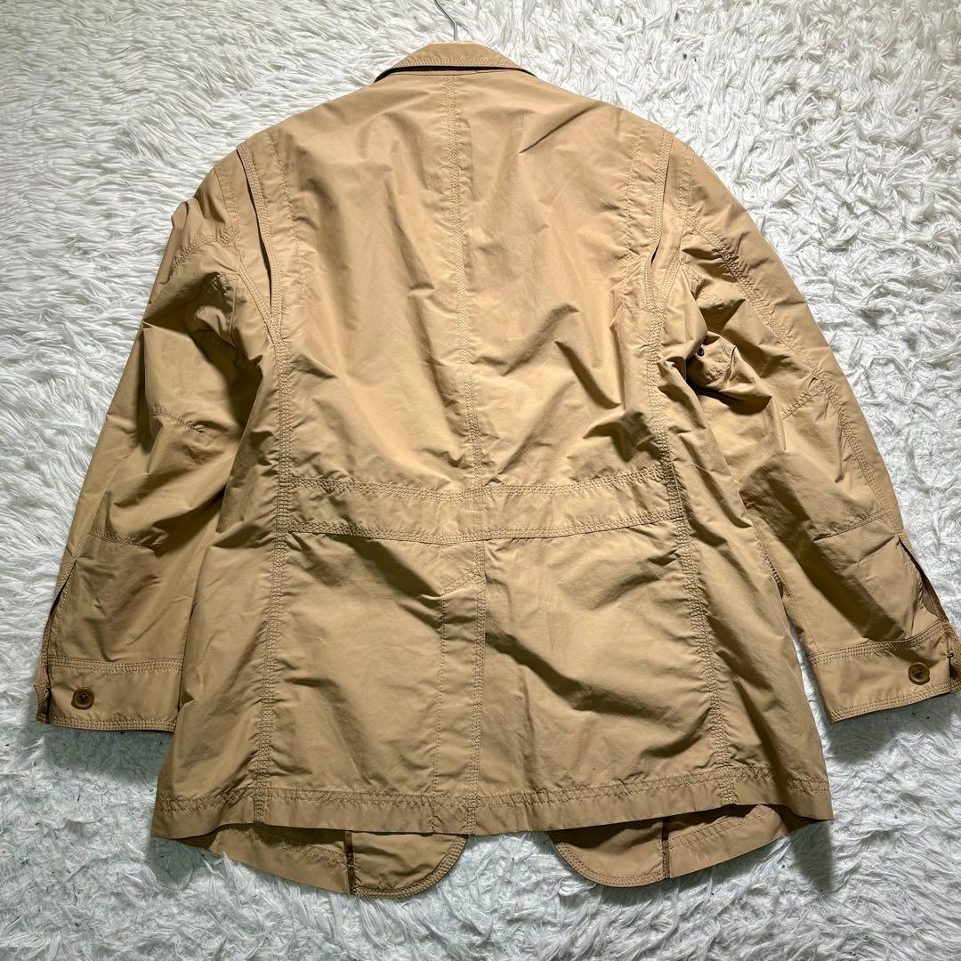 【美品】バーバリー　テーラードジャケット　ベージュ　メガチェック　LL