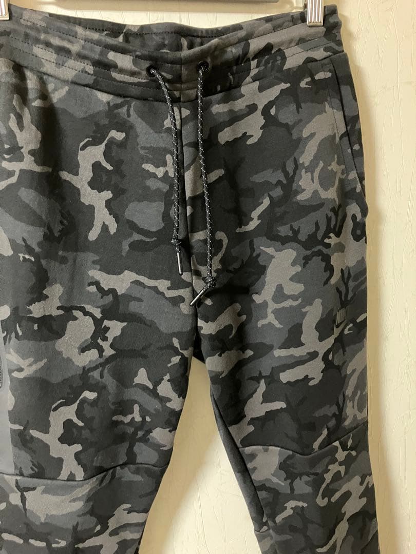 【未使用】初期赤タグ ナイキテックフリースパンツ カモフラ メンズS