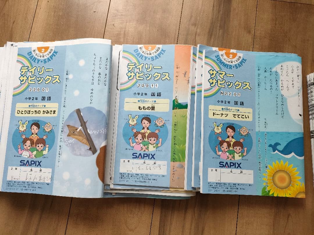 Sapix サピックス 小学部 2年生教材 2024年度 算数・国語　フルセット