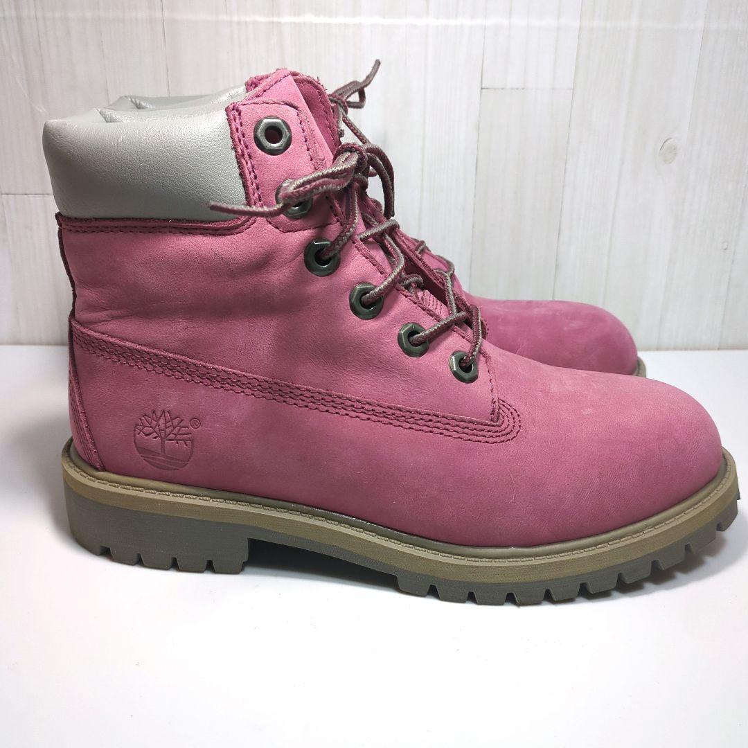 【美品】ティンバーランド　6インチ　プレミアムブーツ　ピンク　22.5cm