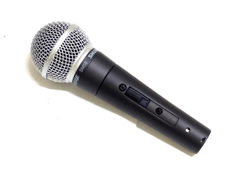 【2155】 美品 SHURE シュア SM58 ダイナミックマイク　スイッチ付