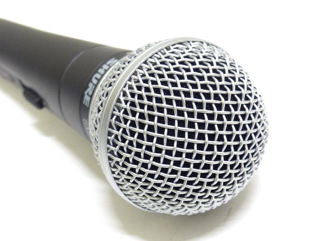 【2155】 美品 SHURE シュア SM58 ダイナミックマイク　スイッチ付