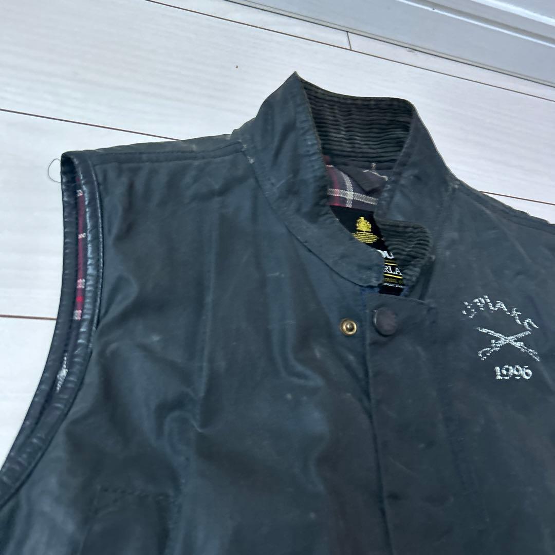 Barbour バブアー　ベスト　90s オイルド　3ワラント