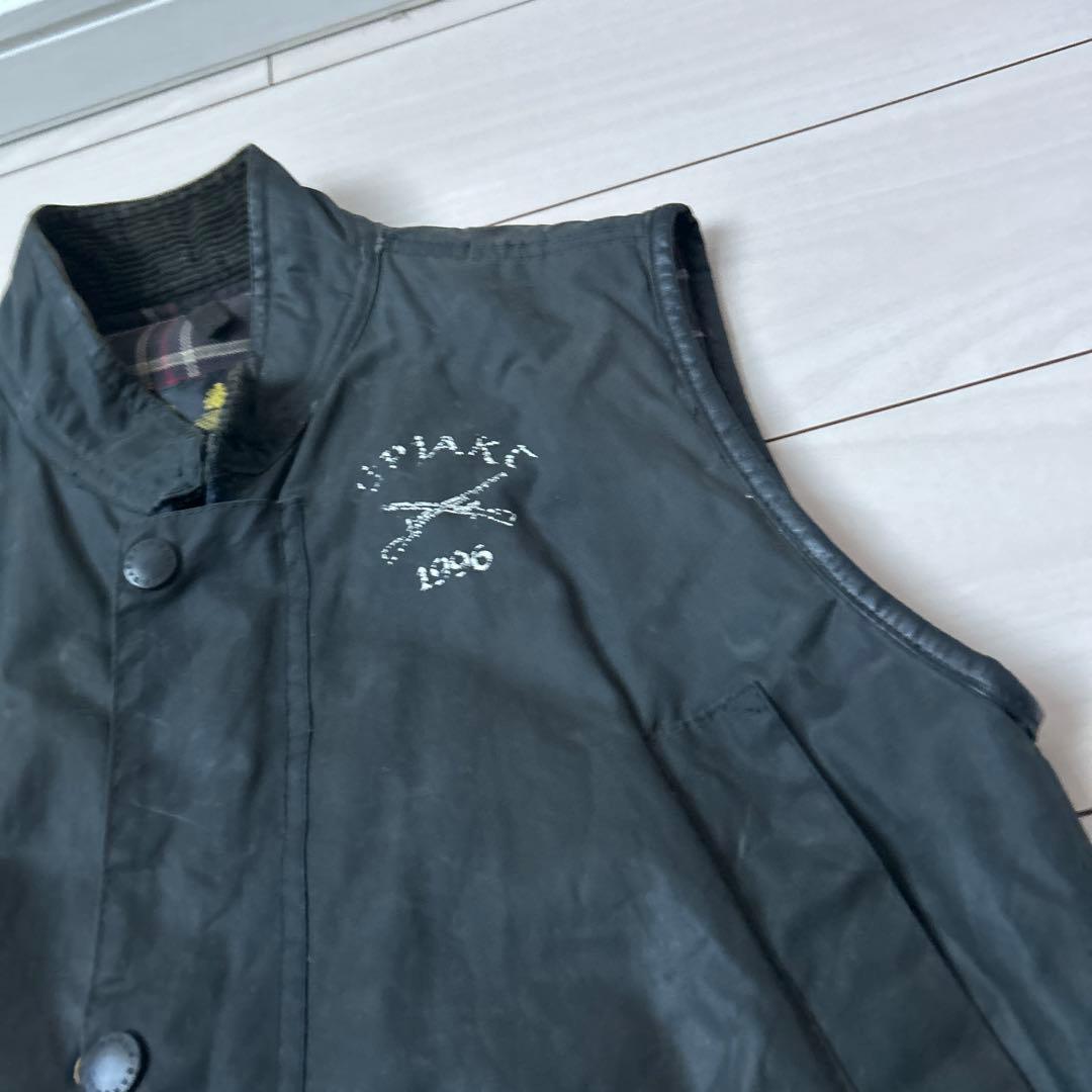 Barbour バブアー　ベスト　90s オイルド　3ワラント