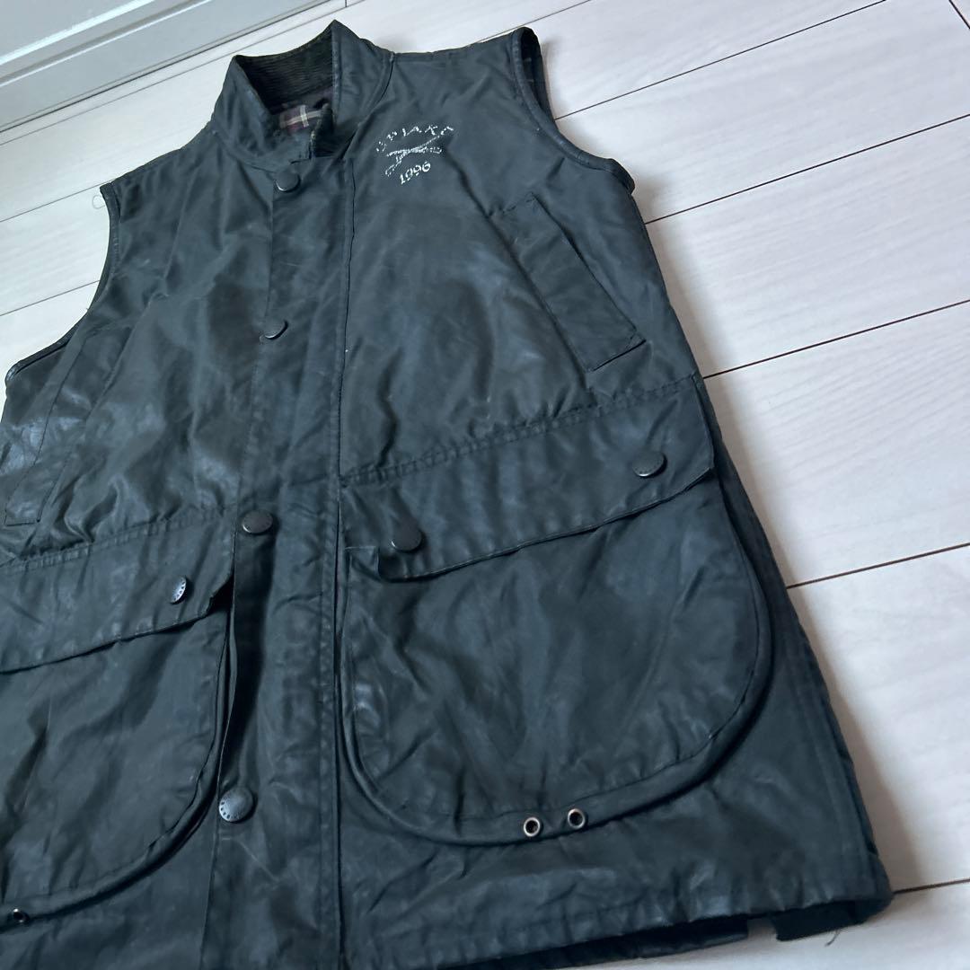 Barbour バブアー　ベスト　90s オイルド　3ワラント