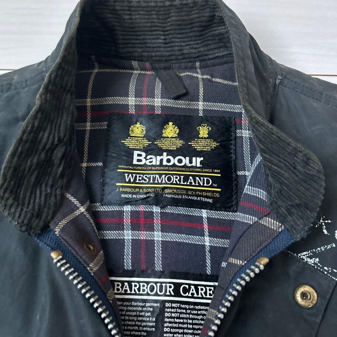 Barbour バブアー　ベスト　90s オイルド　3ワラント