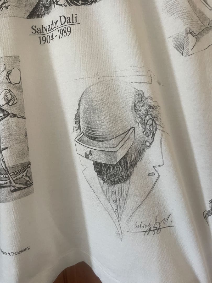 90s サルバドール•ダリ　総柄Tシャツ デッドストック　L USA製ビンテージ