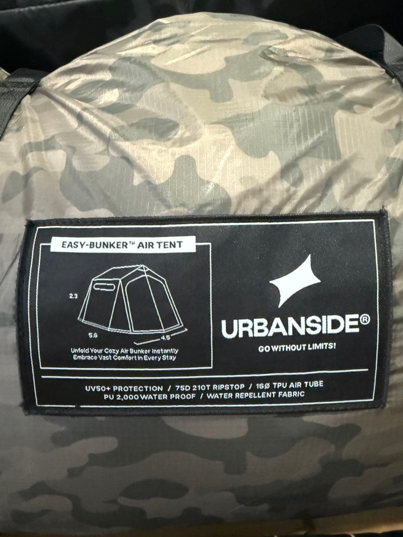 ハ*チ様 【限定】URBANSIDE EASY BUNKER エアーテント フル