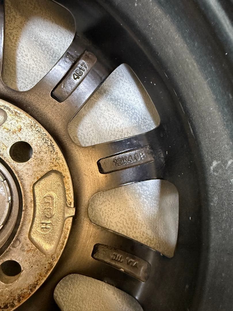 145/80R12 アルみホイール4本セット OPEN COUNTRY