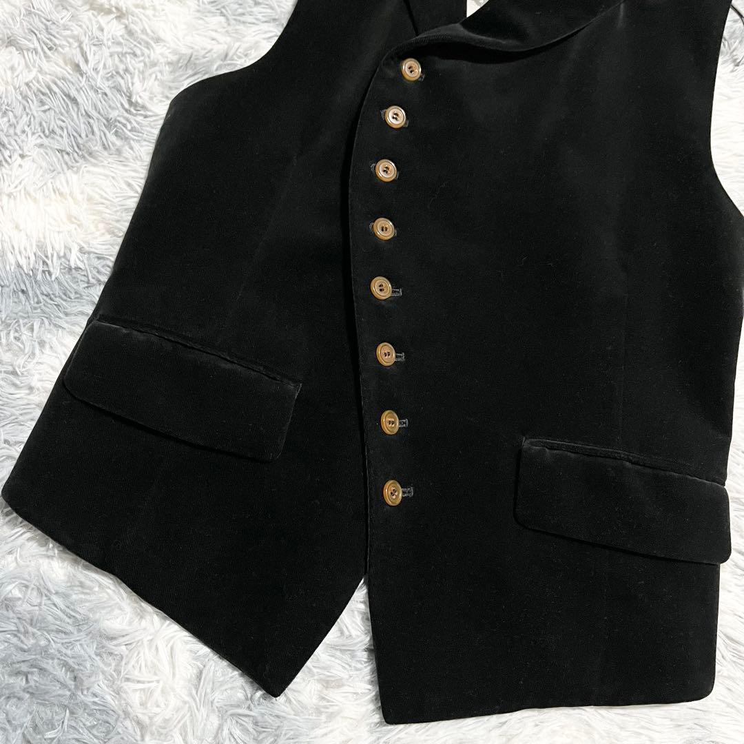 美品　ヴィヴィアンウエストウッド マン ジレ ベスト 44 オーブ 総裏地　黒