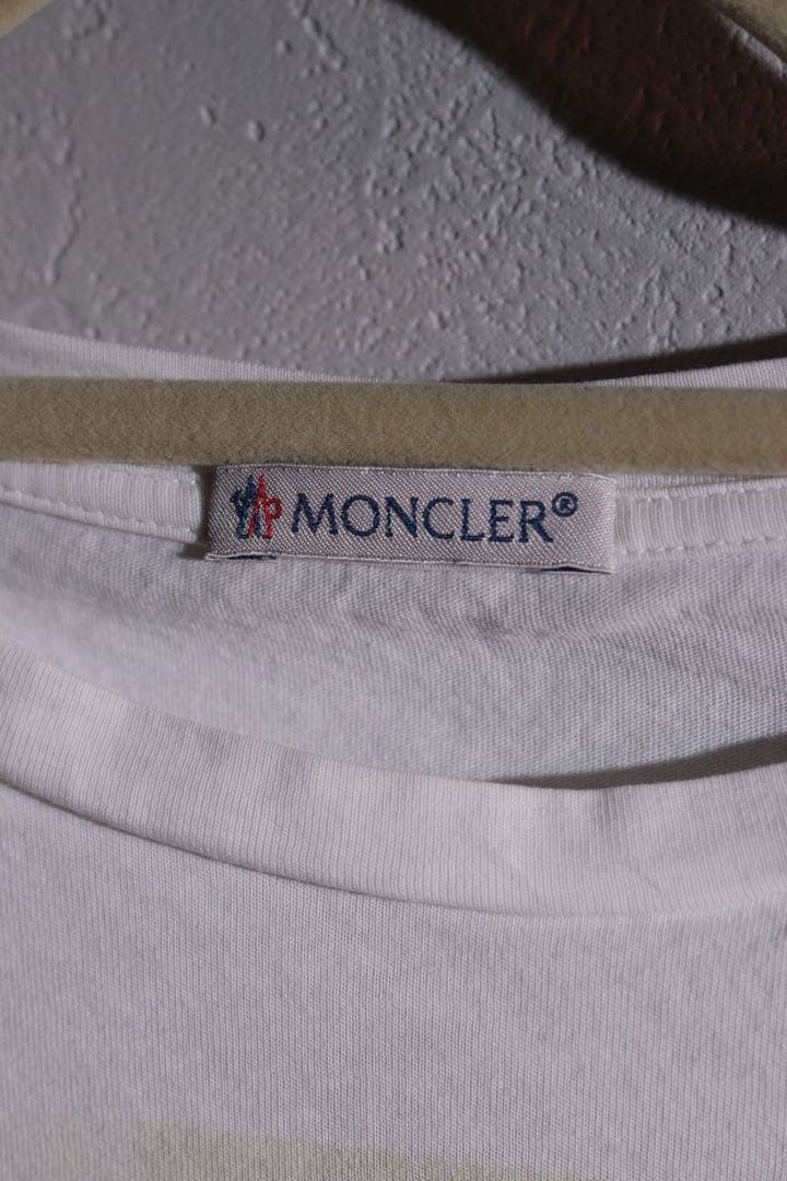 こ*う様 モンクレール MONCLER Tシャツ イタリア製 メンズ 白 ホワイ