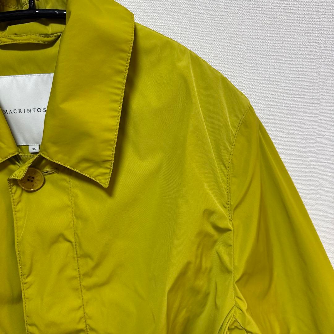 MACKINTOSH ナイロン フード付 ステンカラーコート 定価85000円
