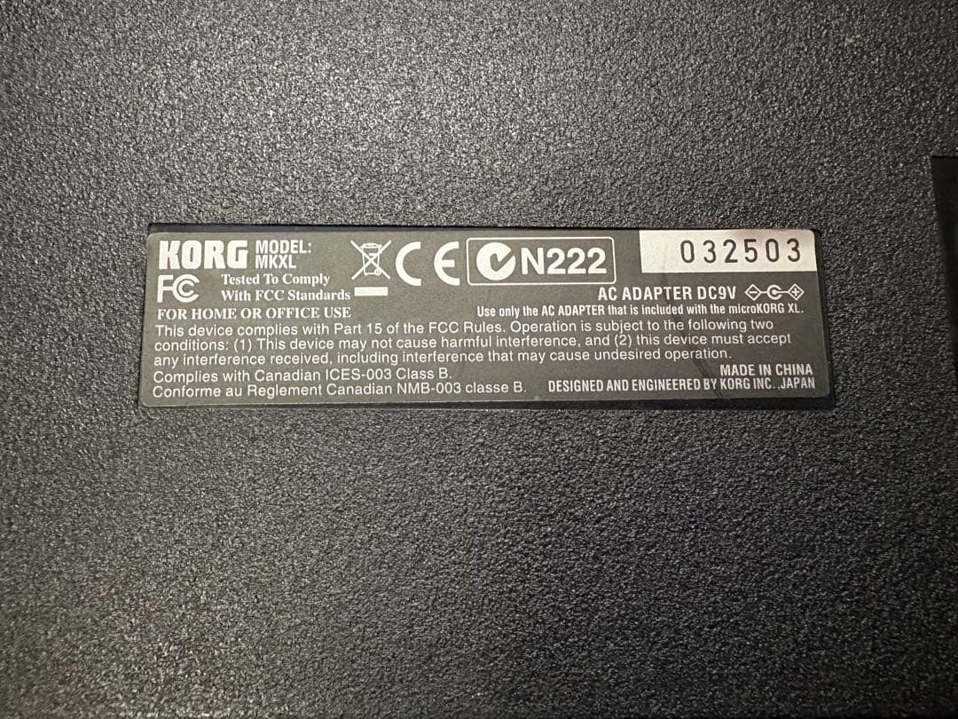 Korg microKORG XL アナログシンセサイザー