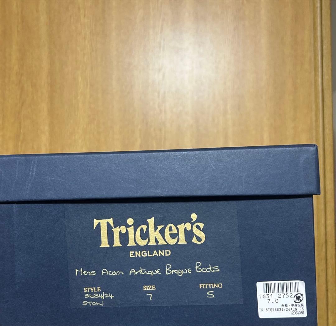箱付/Tricker's/トリッカーズ/カントリーブーツ/Stow/ブーツ/27