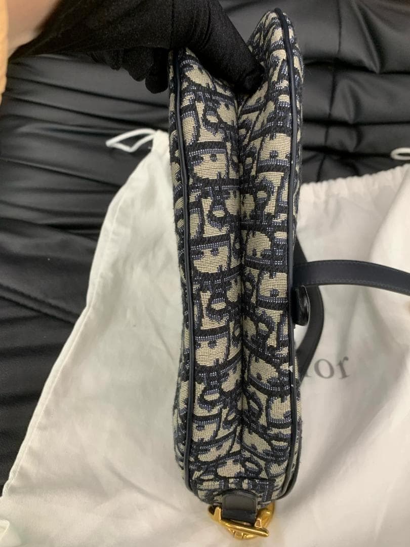 Dior ディオール サドルバッグ トロッター柄 ショルダーバッグ