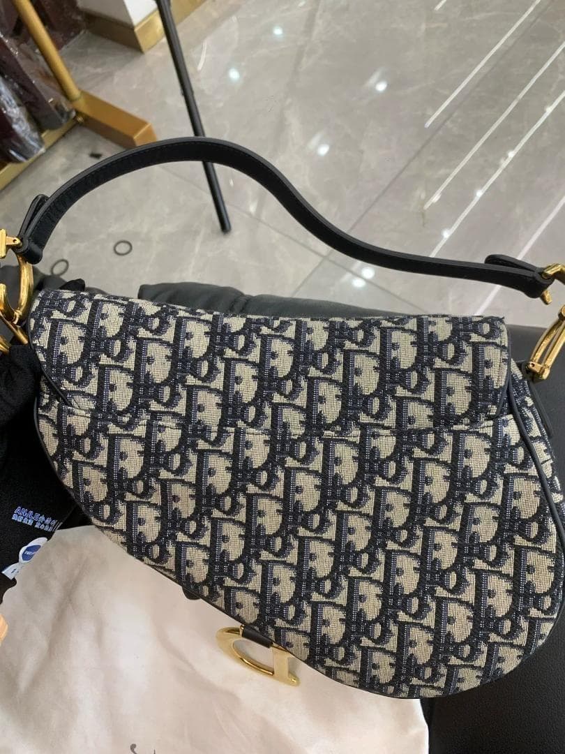 Dior ディオール サドルバッグ トロッター柄 ショルダーバッグ