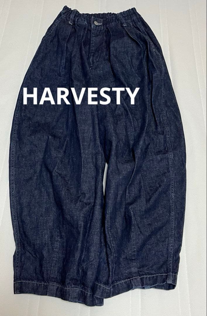 k*u様 HARVESTY デニム　サーカスパンツ　ワンウォッシュ