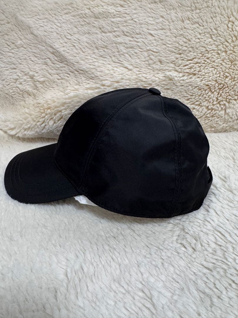 PRADA プラダ ブラック ベースボールキャップ XL