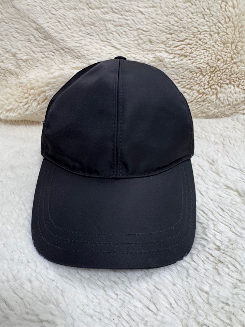 PRADA プラダ ブラック ベースボールキャップ XL