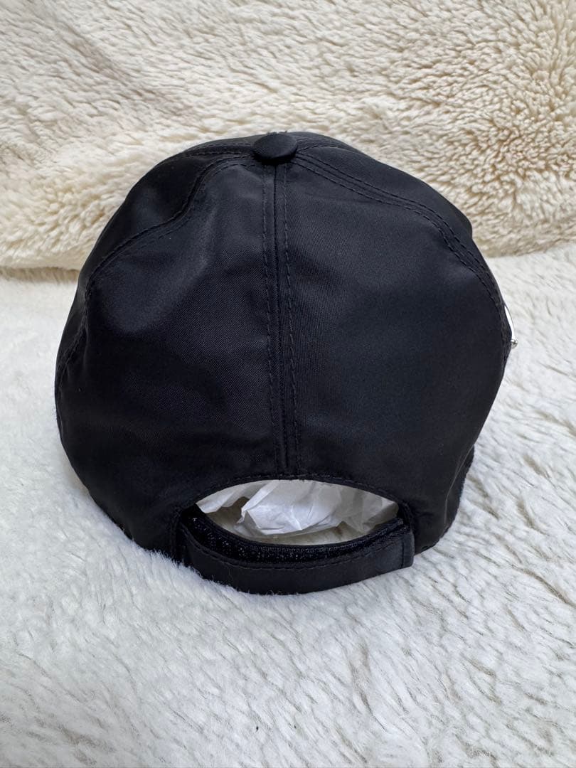 PRADA プラダ ブラック ベースボールキャップ XL
