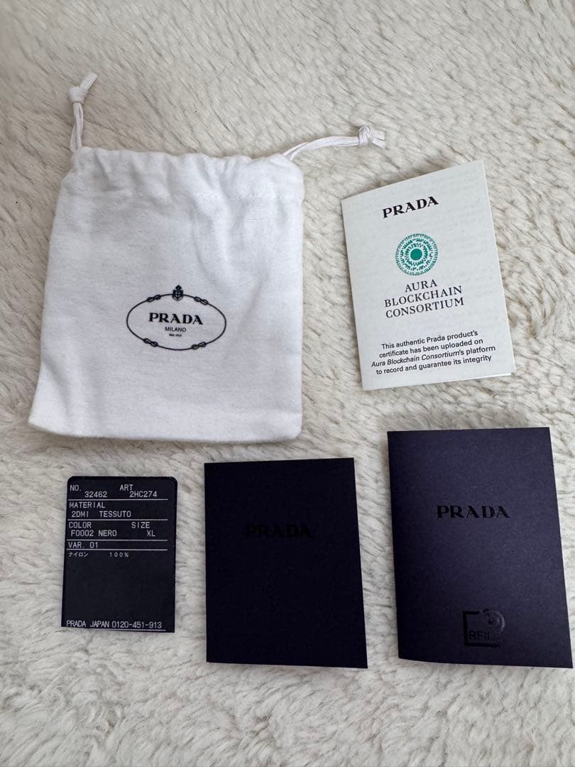 PRADA プラダ ブラック ベースボールキャップ XL