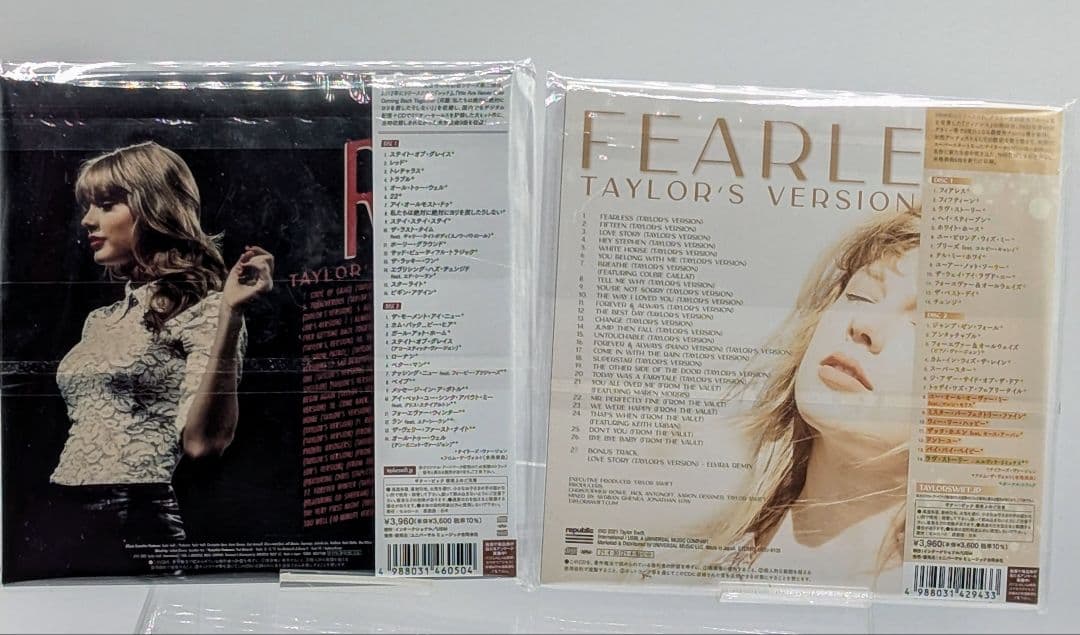 美品！　Taylor Swift 初回生産限定版 レッド ＆ フィアレス cd