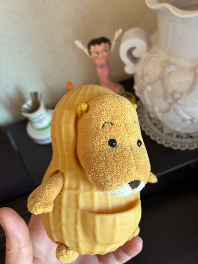 バムとケロ らくちゃん ぬいぐるみ 廃番 ピーナッツ殻
