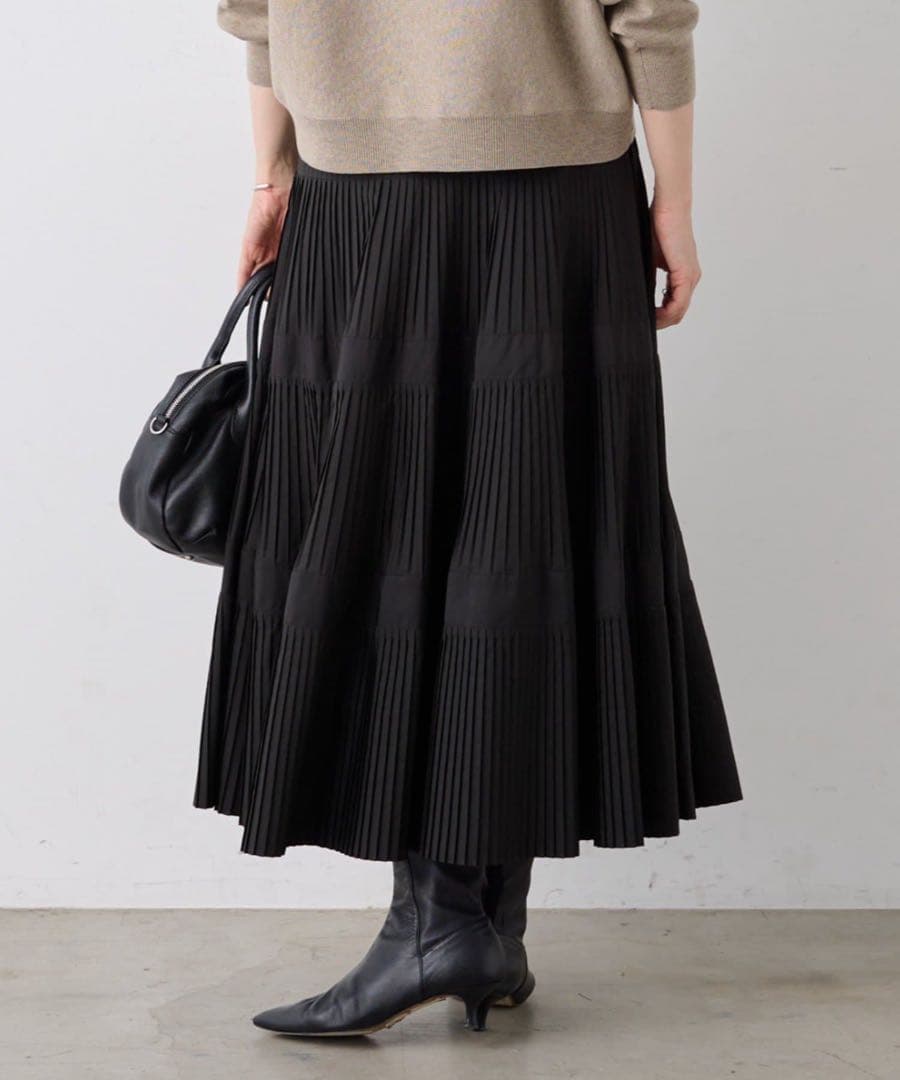 BEARDSLEY プリーツティアードスカート新品