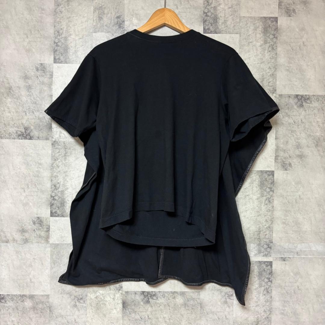CELINE セリーヌ レザーパイピング　バックプリーツ　デザインTEE M67