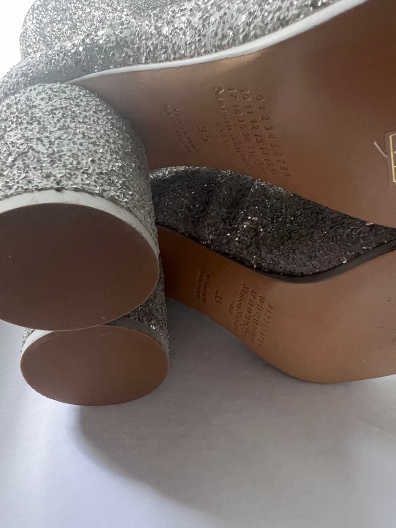 Maison Margiela タビ　EU35 シルバー グリッター